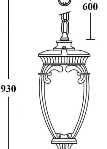 Уличный светильник подвесной Oasis Light VERONA 86205 Bl