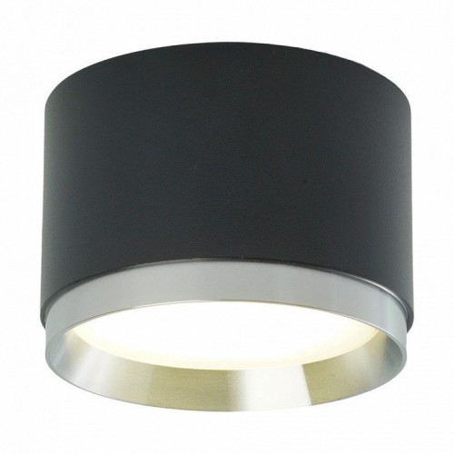 Светильник потолочный Feron Barrel DUET HL459 12W, 230V,GX53, черный + хром IP20