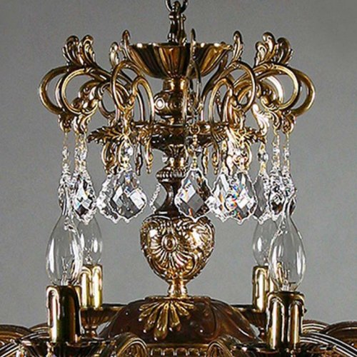 Подвесная люстра Ambiente by Brizzi Leon 2128/12 PB New Leaf Подвесная люстра Ambiente by Brizzi Leon 2128/12 PB New Leaf