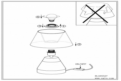 Настольная лампа Eglo Tarega 95527