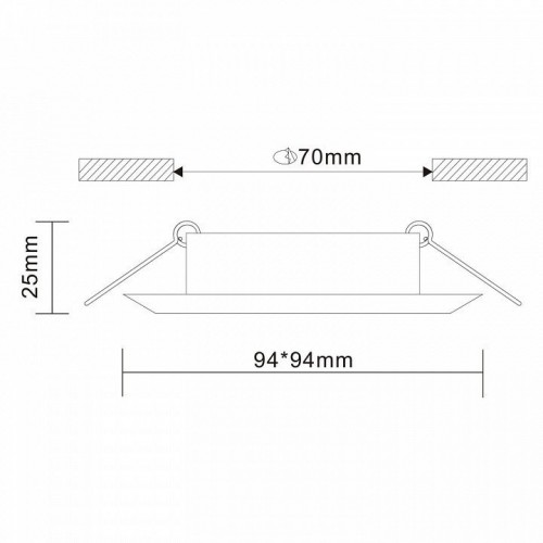 Встраиваемый светильник ST Luce ST204.508.01 Встраиваемый светильник ST Luce ST204.508.01