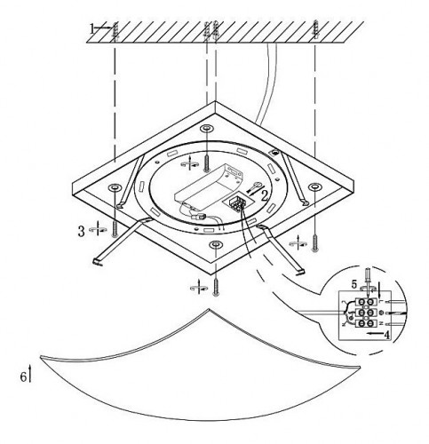 Потолочный светильник Globo Noir 40484