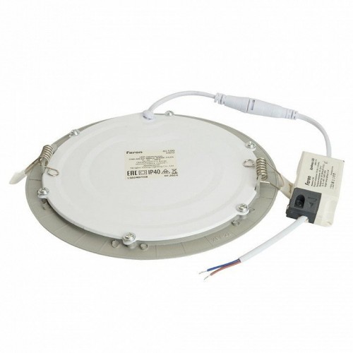Светодиодный светильник Feron AL500 встраиваемый 12W 4000K серый 51612