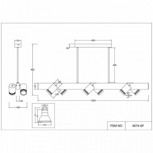 Потолочная люстра Favourite Six 4074-6P Потолочная люстра Favourite Six 4074-6P