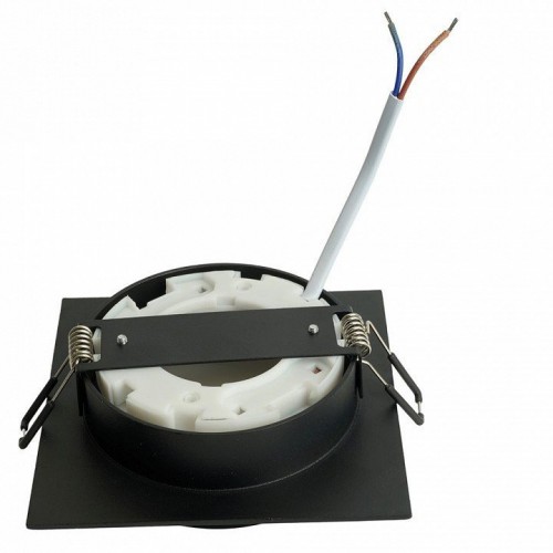 Светильник встраиваемый Feron DL506 потолочный GX53 черный круг 51357