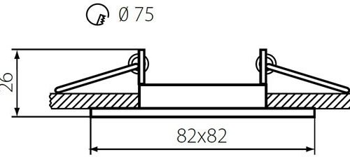 Точечные светильники Kanlux NESTA DTL-B 26750