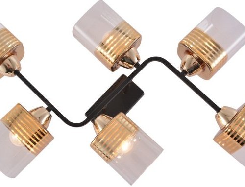 Потолочная люстра Reluce 01615-0.3-06 BK+FGD Потолочная люстра Reluce 01615-0.3-06 BK+FGD