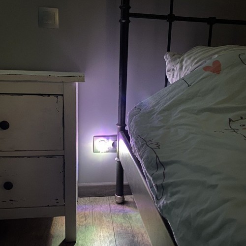 Настенный светодиодный светильник (10322) Uniel Детская серия DTL-308-Подсолнух/RGB/4LED/0,5W