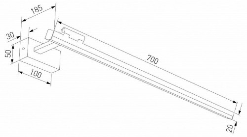 Светильник настенный светодиодный Elektrostandard Acento a071234 Светильник настенный светодиодный Elektrostandard Acento a071234