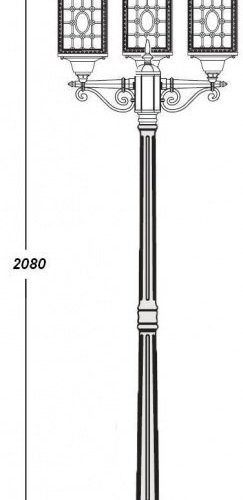 Наземный фонарь Oasis Light LONDON L 64808LB Bl