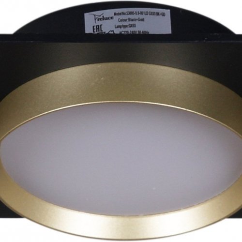 Точечный светильник Reluce 53005-9.0-001LD GX53 BK+GD Точечный светильник Reluce 53005-9.0-001LD GX53 BK+GD