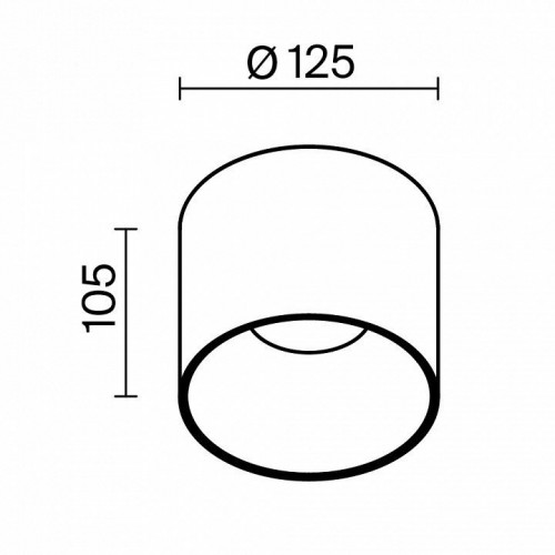 Точечный светильник Maytoni Alfa LED C064CL-01-25W4K-RD-WB