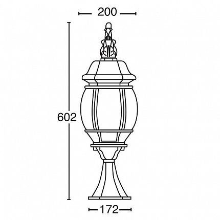 Наземный фонарь  83404L Bl