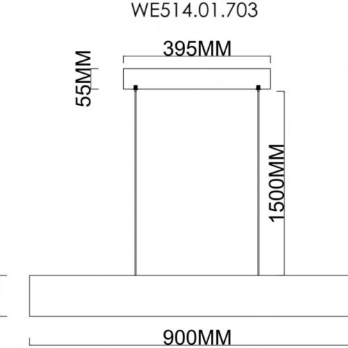 Подвесной светильник Wertmark Edda WE514.01.703