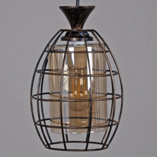 Подвесной светильник Reluce 03525-0.9-03 BK+GD Подвесной светильник Reluce 03525-0.9-03 BK+GD