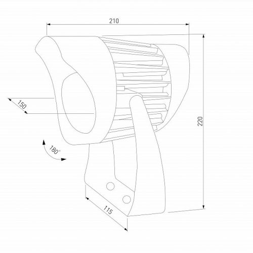 Ландшафтный светодиодный светильник Elektrostandard Landscape 35186/F a069769 Ландшафтный светодиодный светильник Elektrostandard Landscape 35186/F a069769