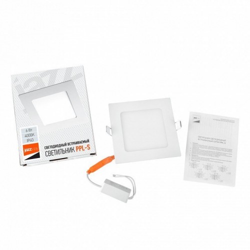 Встраиваемый светильник Jazzway  PPL-S 6W 4000K IP40 WH
