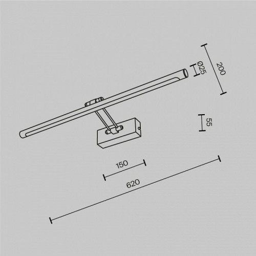 Подсветка для картин Maytoni Dazzle MIR267WL-L14CH3K