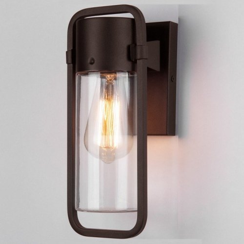 Уличный настенный светильник Elektrostandard Lab 35001/D коричневый a061044