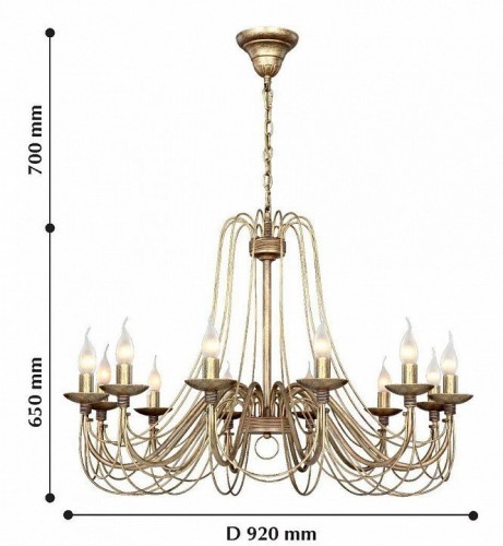 Подвесная люстра F-Promo Chateau 2163-12P Подвесная люстра F-Promo Chateau 2163-12P