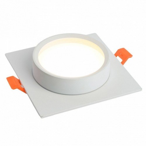 Светильник встраиваемый Feron DL505 потолочный GX53 белый квадрат IP44 51103