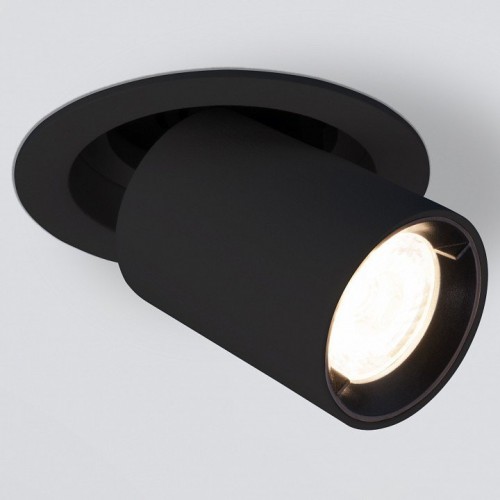 Встраиваемый светодиодный спот Elektrostandard 9917 LED 10W 4200K черный матовый a052449