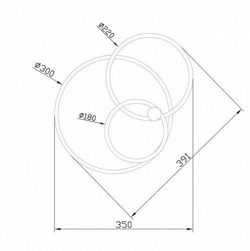 Потолочная светодиодная люстра Escada CONTOUR 10213/2LED BL White Потолочная светодиодная люстра Escada CONTOUR 10213/2LED BL White