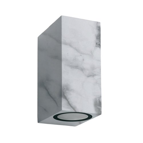 Уличный настенный светильник Uniel UUL-P42A 2х6W/GU10 IP65 Marble UL-00011362 Уличный настенный светильник Uniel UUL-P42A 2х6W/GU10 IP65 Marble UL-00011362