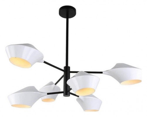 Подвесная люстра Lumina Deco Romina LDP 6037-6 WT+BK