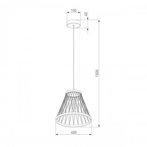 Подвесной светодиодный светильник Eurosvet Cesta 40016/1 LED коричневый Подвесной светодиодный светильник Eurosvet Cesta 40016/1 LED коричневый