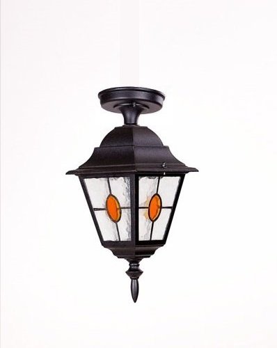 Потолочный светильник уличный Oasis Light QUADRO M lead GLASS 79905MAlgY Bl