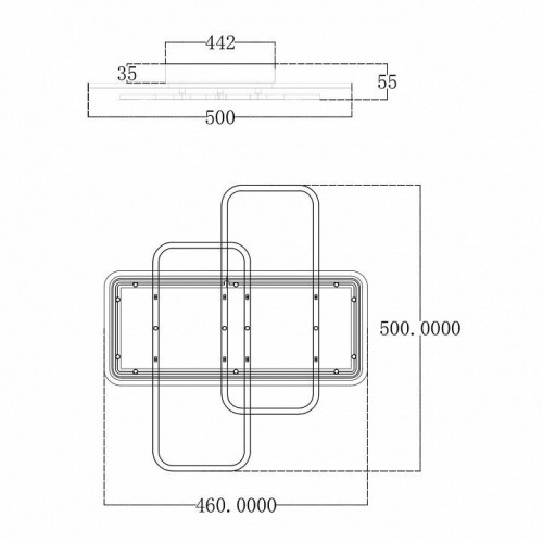 Потолочная люстра Escada Space 10215/S LED Потолочная люстра Escada Space 10215/S LED