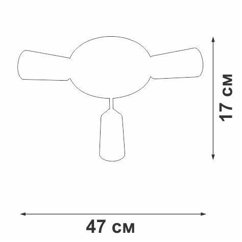 Потолочная люстра Vitaluce V3762-0/3PL