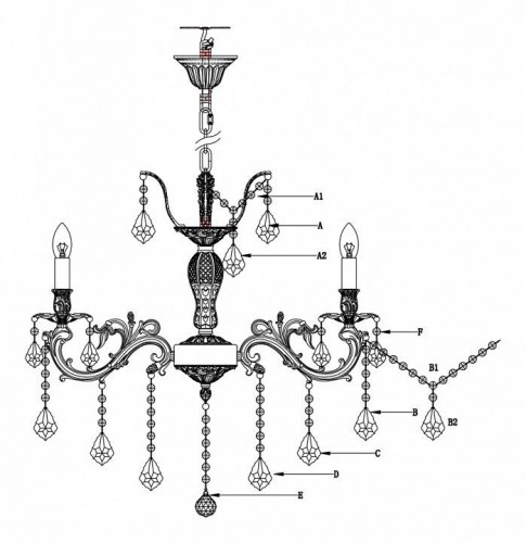 Подвесная люстра Lucia Tucci Barletta 122.8 Cream White