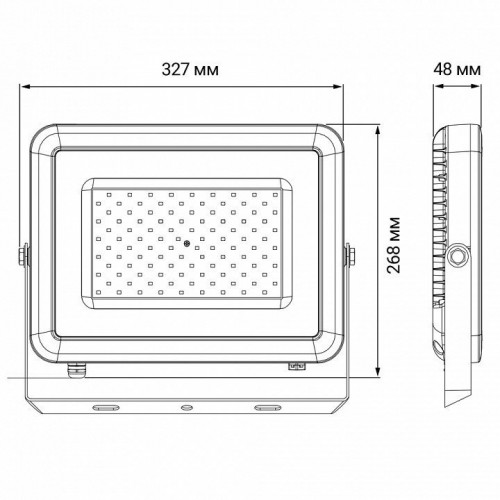 Настенно-потолочный прожектор Jazzway  PFL-S2 100w 6500K IP65