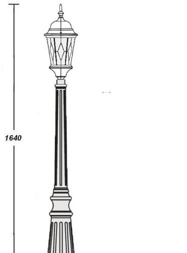 Наземный фонарь Oasis_Light ASTORIA 2M 91411M Bl ромб