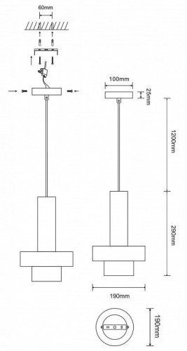 Подвесной светильник ST Luce Pietra SL1210.403.01 Подвесной светильник ST Luce Pietra SL1210.403.01