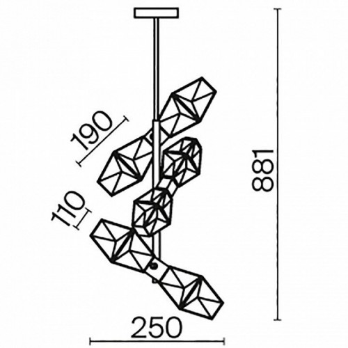 Потолочная люстра Maytoni Coctail time MOD325PL-06G1