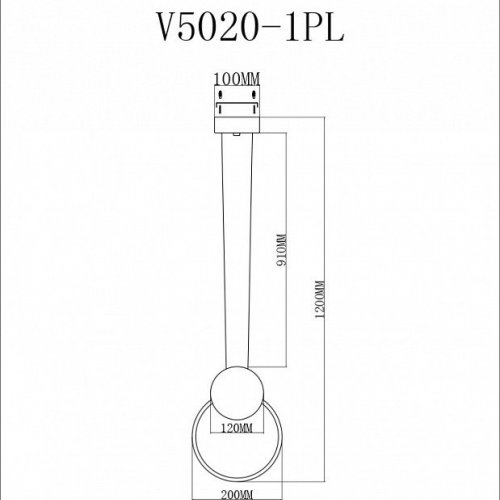 Подвесной светодиодный светильник Moderli Yumi V5020-1PL