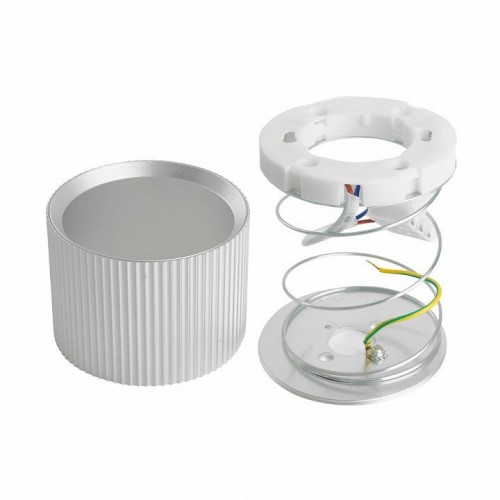 Светильник потолочный Feron HL458  Barrel ARIA 12W, 230V, GX53, серебро