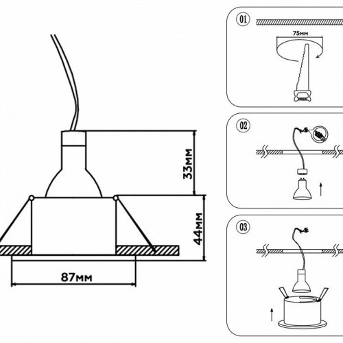 Встраиваемый светильник Ambrella Light Techno Spot Standard Tech TN1187 Встраиваемый светильник Ambrella Light Techno Spot Standard Tech TN1187