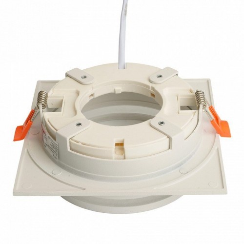 Светильник встраиваемый Feron DL703 LUNA потолочный GX70 белый квадрат 51099