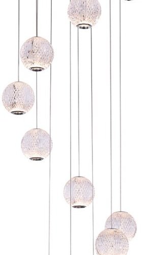 Подвесной светильник DeLight Collection Elliot Diamante MD20001012-12A chrome