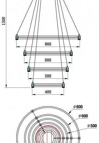 Подвесной светильник Stilfort 4006/05/04P