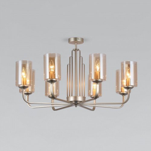 Люстра на штанге Eurosvet Defi 60138/8 золото перламутровое Люстра на штанге Eurosvet Defi 60138/8 золото перламутровое