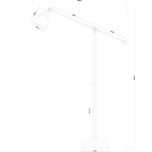 Торшер Arte Lamp Braccio A2054PN-1AB