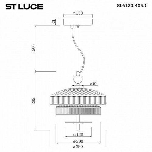 Подвесной светильник ST Luce Oriental SL6122.303.01 Подвесной светильник ST Luce Oriental SL6122.303.01