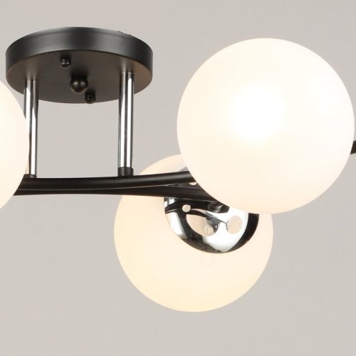 Потолочная люстра Reluce 02318-0.3-06 BK+CH Потолочная люстра Reluce 02318-0.3-06 BK+CH