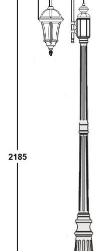 Наземный фонарь Oasis Light ROMA S 95209S 10 down Bl
