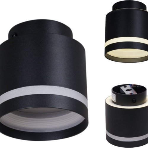 Точечный светильник  53001-9.5-001IL GX53+LED3W BK